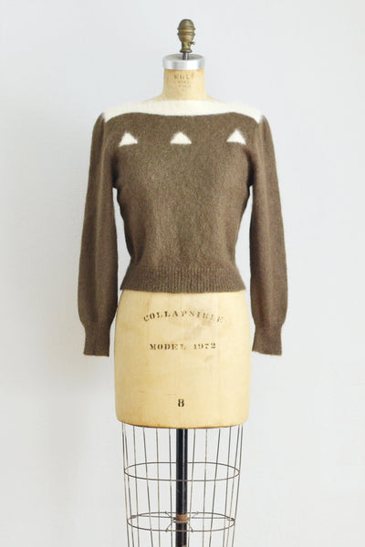 Cropped Mohair Sweater - Pickled Vintage