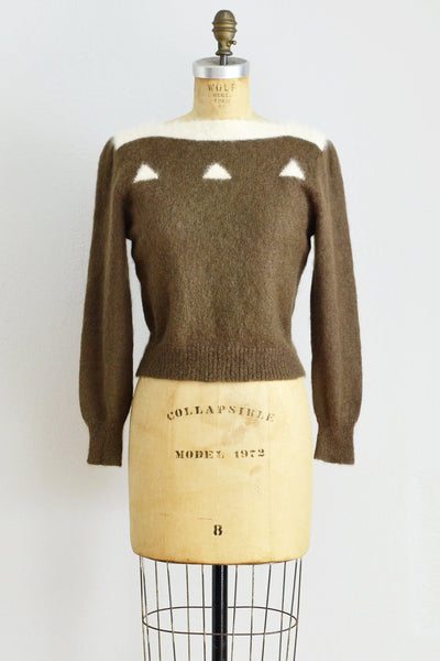 Cropped Mohair Sweater - Pickled Vintage