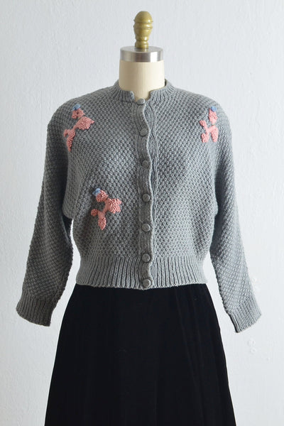 Vintage 1950s Poodle Sweater - Pickled Vintage