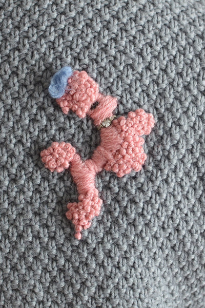 Vintage 1950s Poodle Sweater - Pickled Vintage