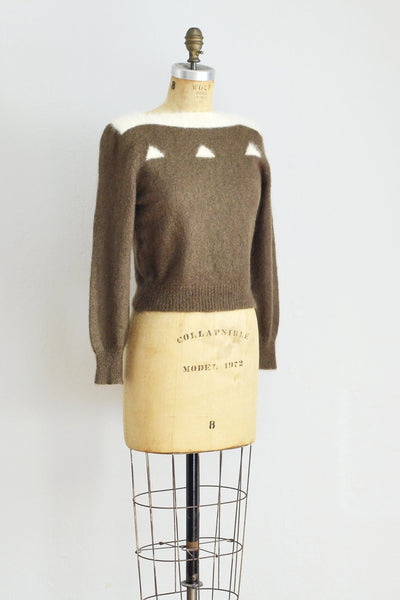 Cropped Mohair Sweater - Pickled Vintage