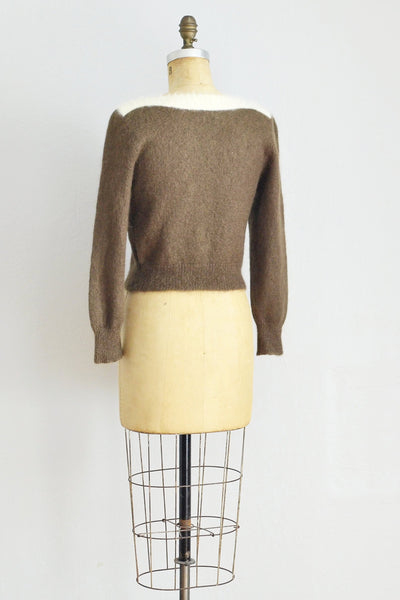 Cropped Mohair Sweater - Pickled Vintage