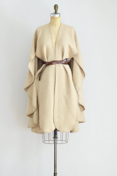 Alpaca Wool Cape - Pickled Vintage