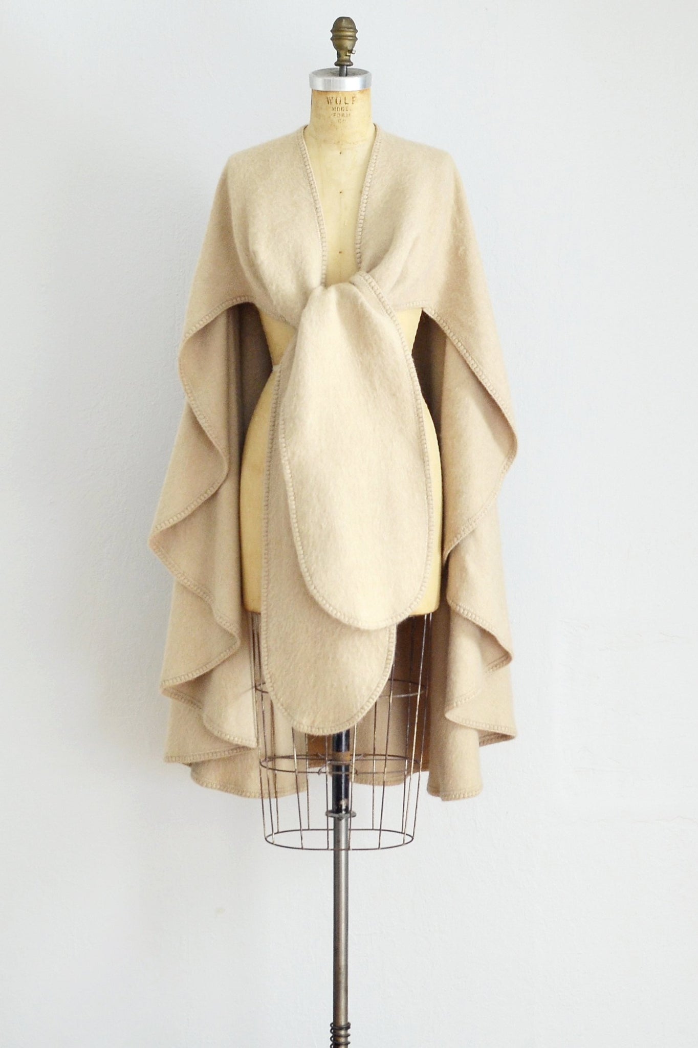 Alpaca Wool Cape - Pickled Vintage