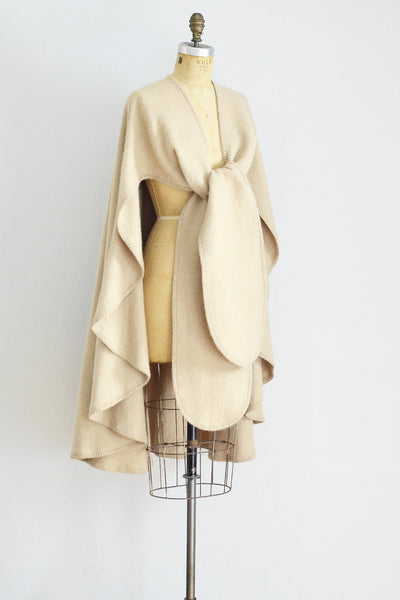 Alpaca Wool Cape - Pickled Vintage