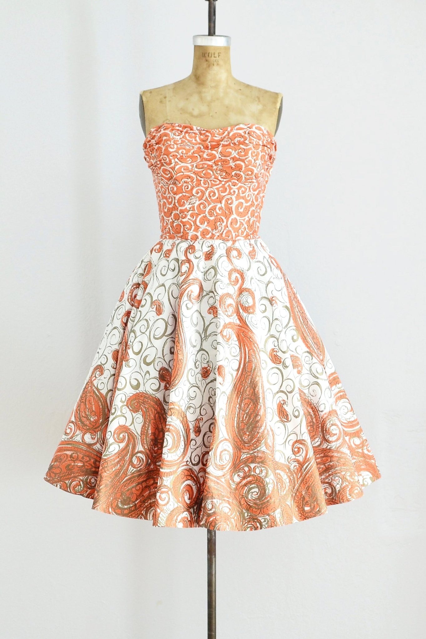 Fred Perlberg Strapless Dress - Pickled Vintage