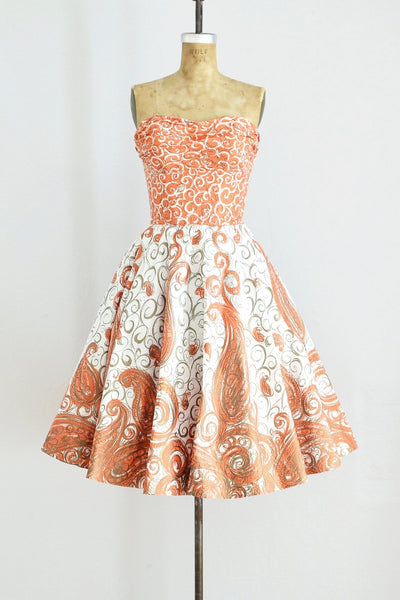 Fred Perlberg Strapless Dress - Pickled Vintage