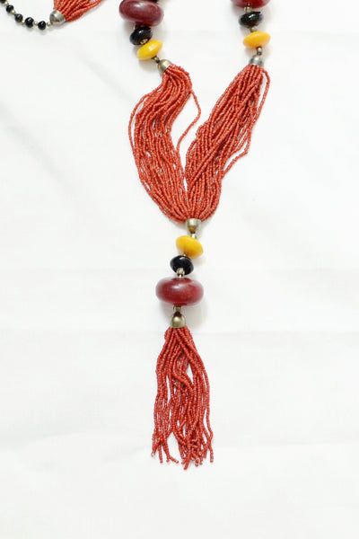 Coral Bead Necklace - Pickled Vintage