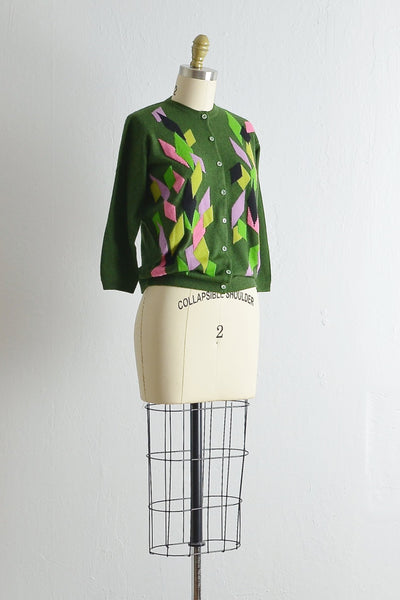 Vintage Harlequin Ballantyne Cardigan - Pickled Vintage