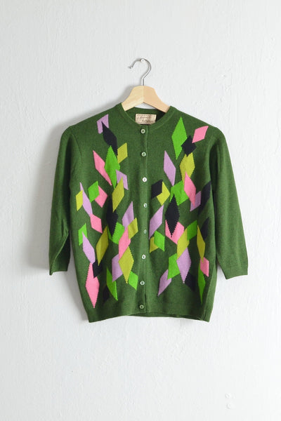 Vintage Harlequin Ballantyne Cardigan - Pickled Vintage