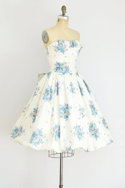 1950s Betty Draper Strapless Dress - Pickled Vintage