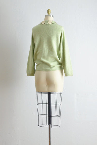 Vintage 1950s Petal Collar Cashmere Cardigan - Pickled Vintage