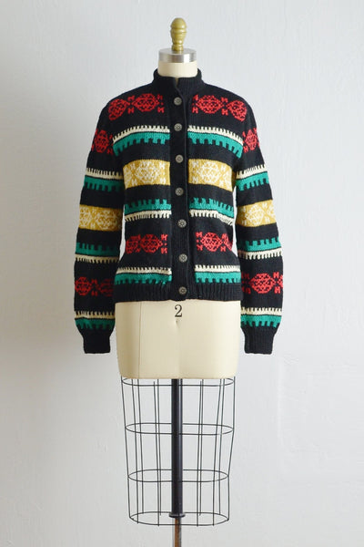 Vintage Nordic Sweater Cardigan - Pickled Vintage