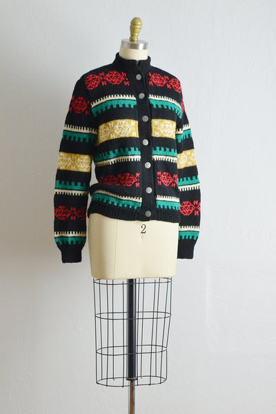 Vintage Nordic Sweater Cardigan - Pickled Vintage