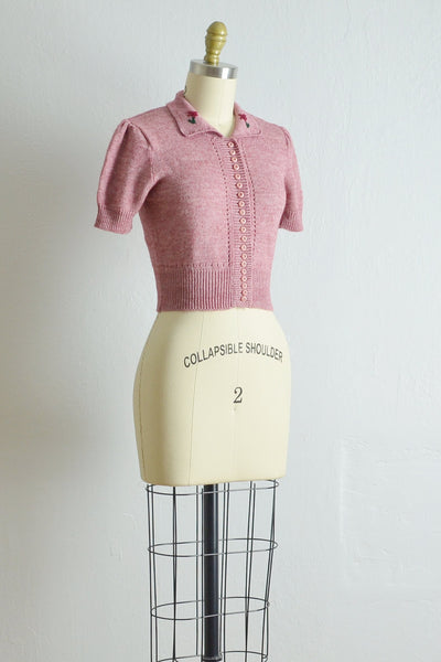 Vintage 1970s Cropped Arpeja Sweater - Pickled Vintage