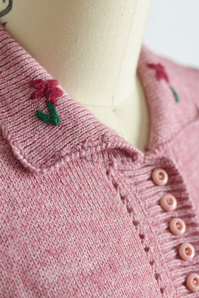 Vintage 1970s Cropped Arpeja Sweater - Pickled Vintage