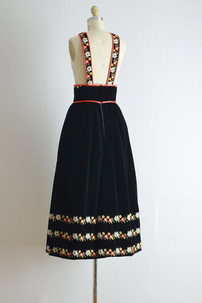 Vintage Velvet Bohemian Folk Dress - Pickled Vintage