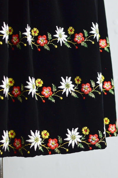 Vintage Velvet Bohemian Folk Dress - Pickled Vintage