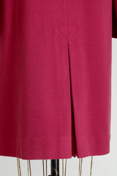 40s Raspberry Coat - Pickled Vintage