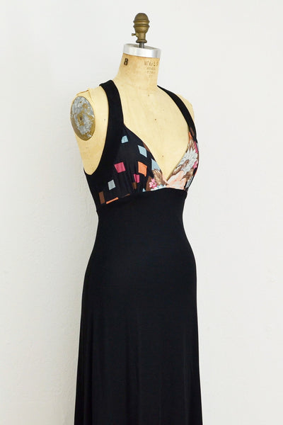 70s Sultry Racerback Dress - Pickled Vintage