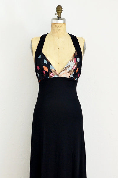 70s Sultry Racerback Dress - Pickled Vintage