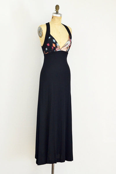 70s Sultry Racerback Dress - Pickled Vintage