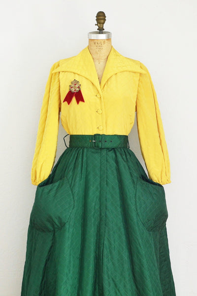 1940s Over Dress - Pickled Vintage