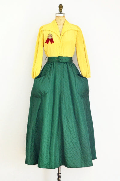 1940s Over Dress - Pickled Vintage