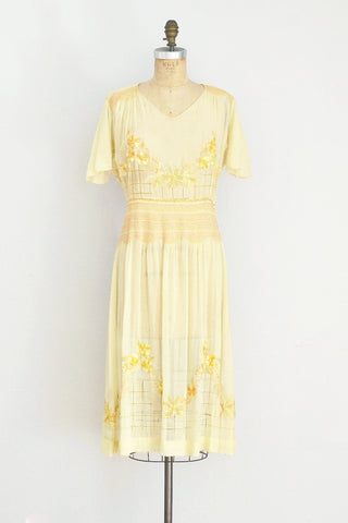 1920s Hungarian Embroidered Dress - Pickled Vintage