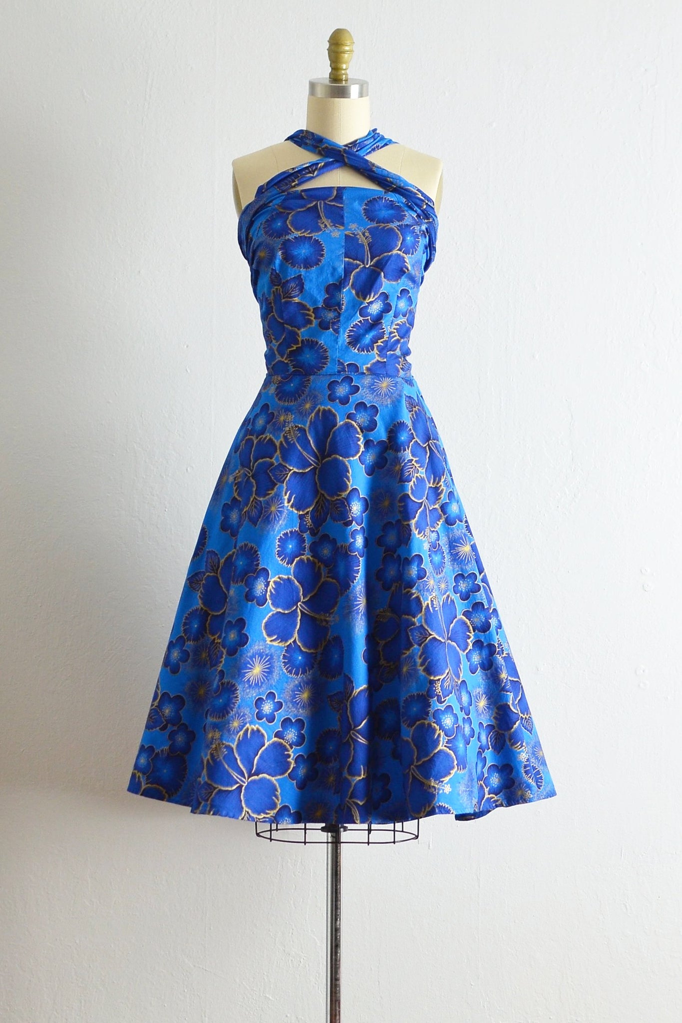 Vintage 1950s Hawaiian Wrap Dress - Pickled Vintage