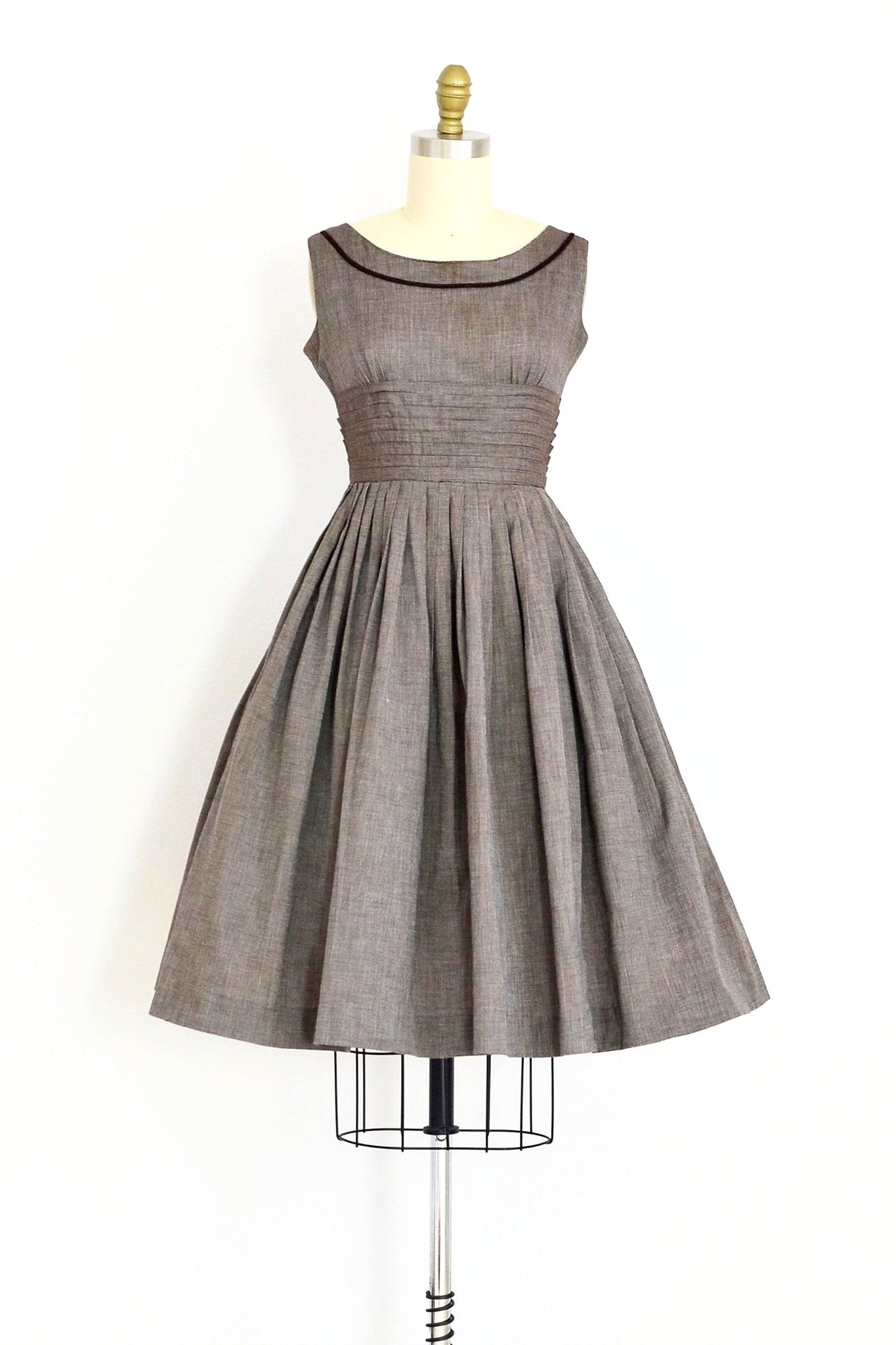 1950s Pleated Dress - Pickled Vintage