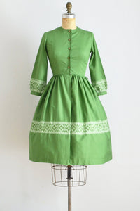 50s Green Dress - Pickled Vintage