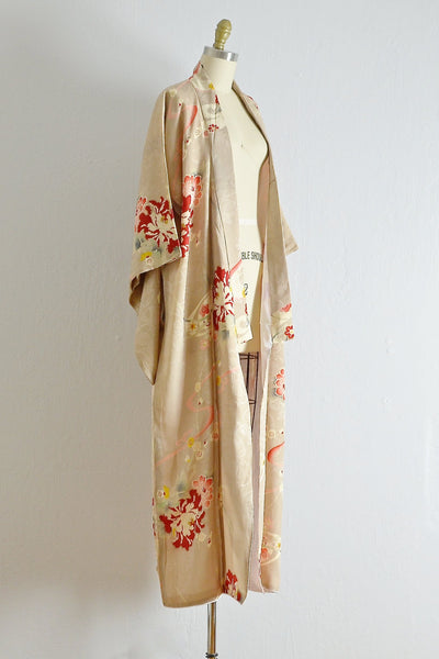 春あそび Spring Play Silk Kimono - Pickled Vintage