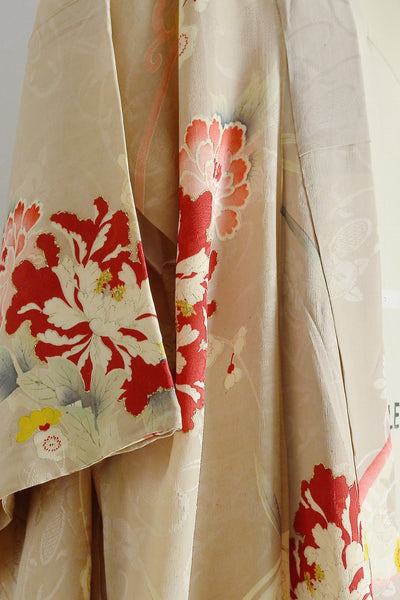 春あそび Spring Play Silk Kimono - Pickled Vintage