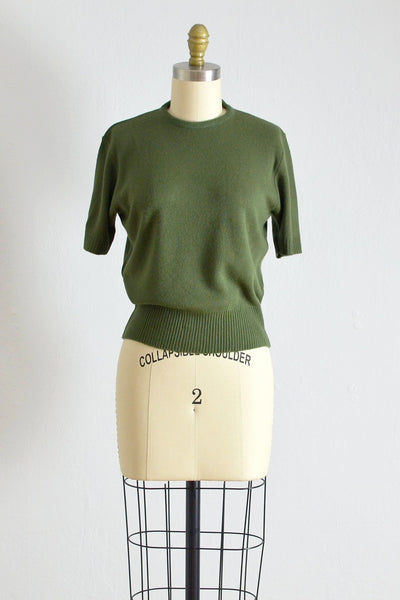 50s Forest Green Sweater - Pickled Vintage