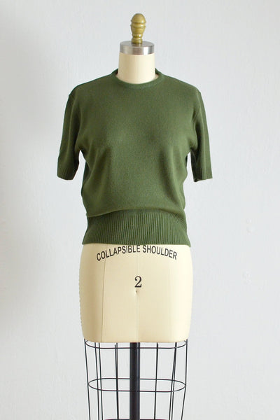 50s Forest Green Sweater - Pickled Vintage