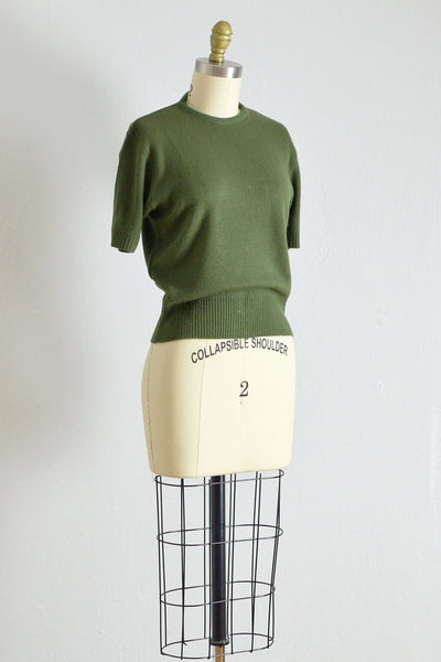 50s Forest Green Sweater - Pickled Vintage