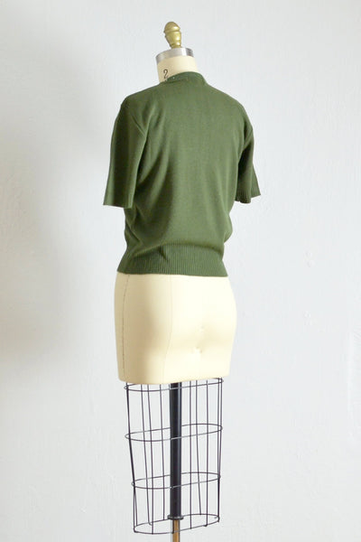 50s Forest Green Sweater - Pickled Vintage