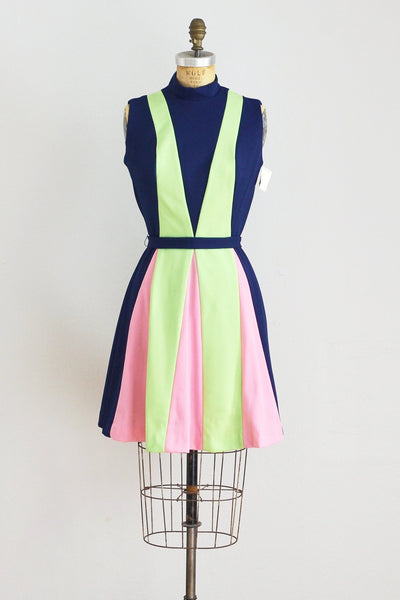 Chevron Skater Dress - Pickled Vintage