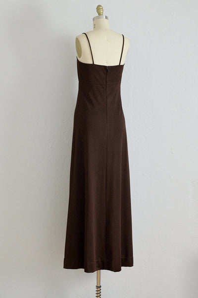 70s Chocolat Maxi Dress - Pickled Vintage
