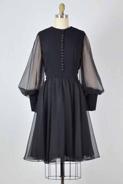 Vintage 1960s Chiffon Party Dress - Pickled Vintage