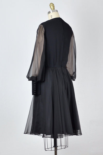 Vintage 1960s Chiffon Party Dress - Pickled Vintage