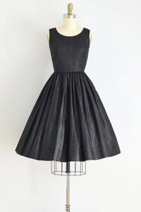 50s Tifanny Black Dress - Pickled Vintage