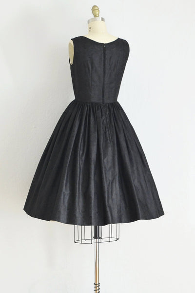 50s Tifanny Black Dress - Pickled Vintage