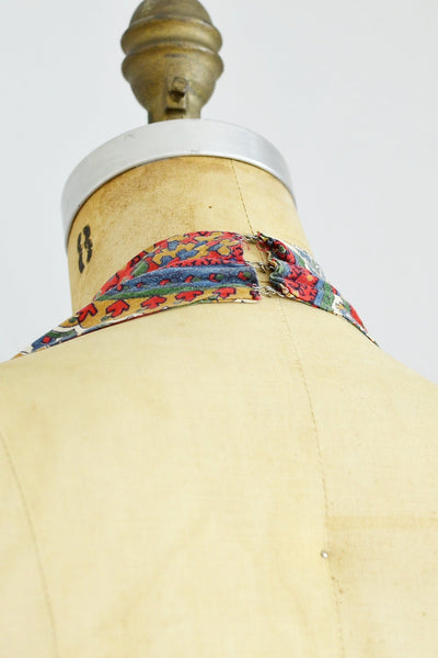 Paisley Print Halter Dress - Pickled Vintage