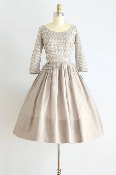 50s Eyelet Dress - Pickled Vintage