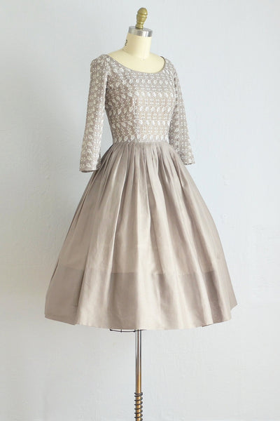 50s Eyelet Dress - Pickled Vintage