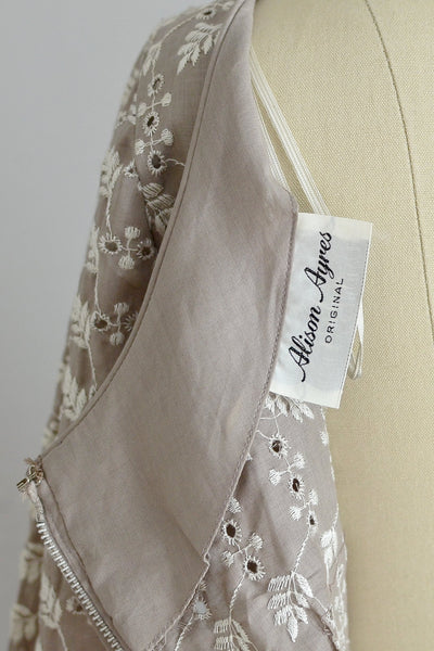 50s Eyelet Dress - Pickled Vintage