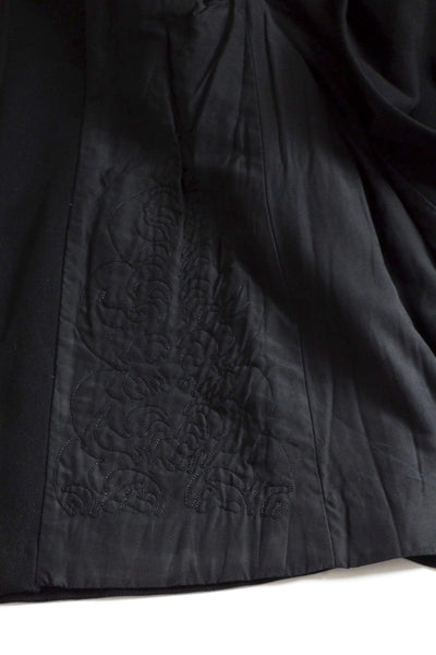 1940s Black Wool Coat - Pickled Vintage