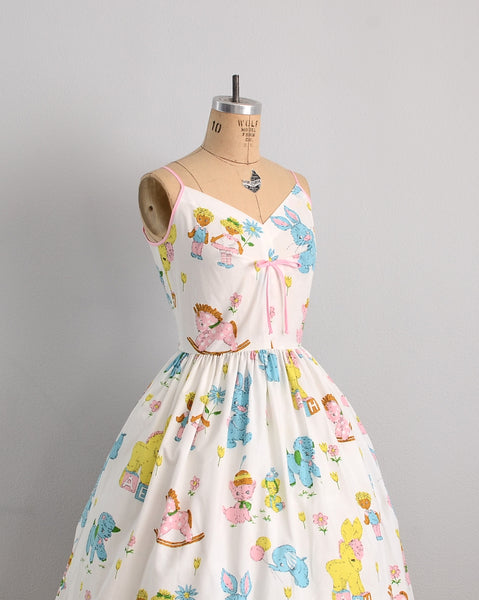 1950s Novelty Dress - Pickled Vintage